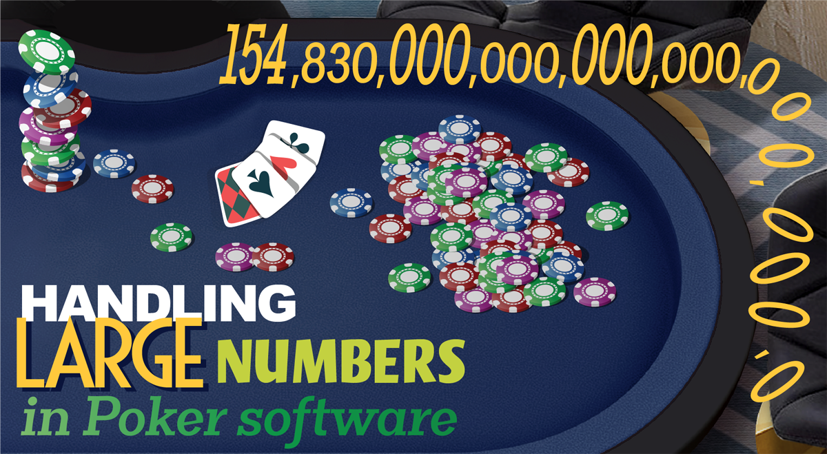 Large numbers in Texas Hold'em Poker